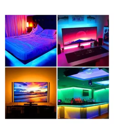 cinta led rgb de 10mtr bluetooth + control
